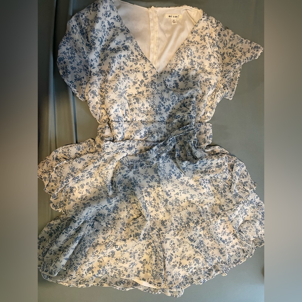 Floral print romper